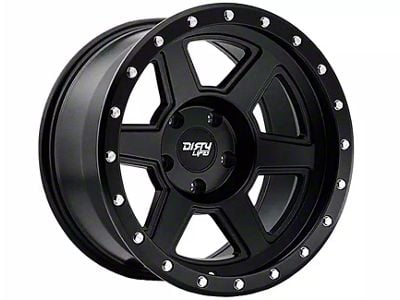 Dirty Life Compound Matte Black 6-Lug Wheel; 17x9; -12mm Offset (22-24 Bronco Raptor)