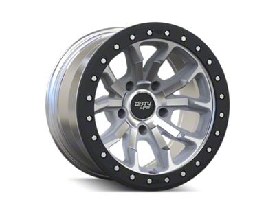 Dirty Life DT-1 Machined 6-Lug Wheel; 17x9; -12mm Offset (21-24 Bronco, Excluding Raptor)