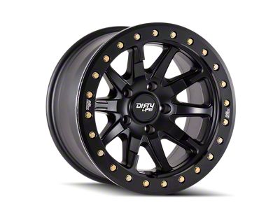 Dirty Life DT-2 Satin Black 6-Lug Wheel; 17x9; -12mm Offset (22-24 Bronco Raptor)