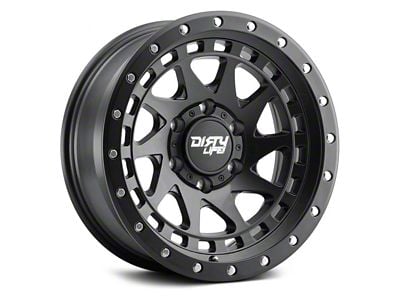 Dirty Life Enigma Pro Matte Black 6-Lug Wheel; 17x9; -12mm Offset (22-24 Bronco Raptor)