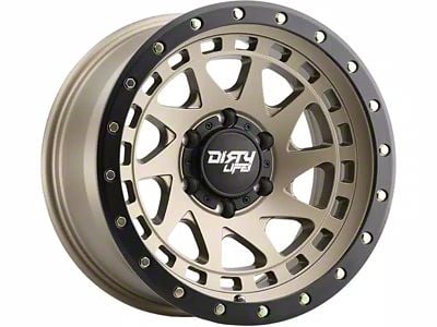 Dirty Life Enigma Pro Satin Gold 6-Lug Wheel; 17x9; -12mm Offset (21-24 Bronco, Excluding Raptor)