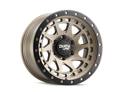 Dirty Life Enigma Pro Satin Gold 6-Lug Wheel; 17x9; -38mm Offset (22-24 Bronco Raptor)