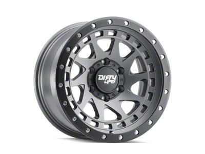 Dirty Life Enigma Pro Satin Graphite 6-Lug Wheel; 17x9; -38mm Offset (21-24 Bronco, Excluding Raptor)