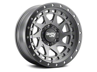 Dirty Life Enigma Pro Satin Graphite 6-Lug Wheel; 17x9; -12mm Offset (22-24 Bronco Raptor)