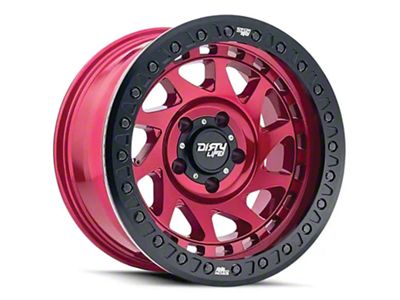 Dirty Life Enigma Race Crimson Candy Red 6-Lug Wheel; 17x9; -38mm Offset (21-24 Bronco, Excluding Raptor)