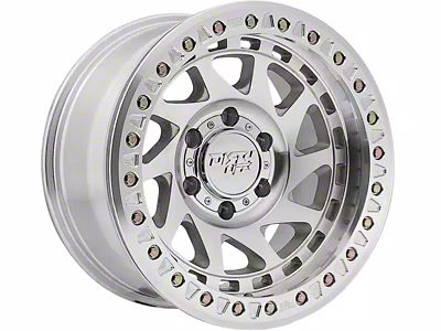 Dirty Life Enigma Race Machined 6-Lug Wheel; 17x9; -12mm Offset (21-25 Bronco, Excluding Raptor)