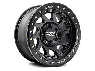 Dirty Life Enigma Race Matte Black 6-Lug Wheel; 17x9; -12mm Offset (22-24 Bronco Raptor)