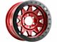 Dirty Life Roadkill Race Crimson Candy Red Beadlock 6-Lug Wheel; 17x9; -14mm Offset (21-24 Bronco, Excluding Raptor)