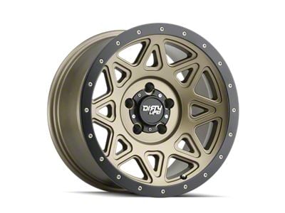 Dirty Life Theory Matte Gold 6-Lug Wheel; 17x9; -12mm Offset (22-24 Bronco Raptor)