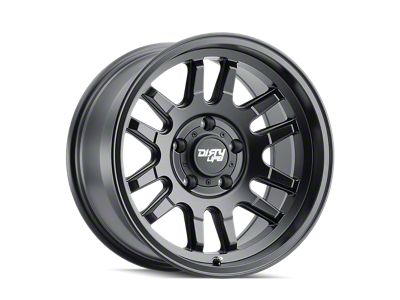 Dirty Life Canyon Matte Black Wheel; 17x9; -12mm Offset (20-24 Jeep Gladiator JT)