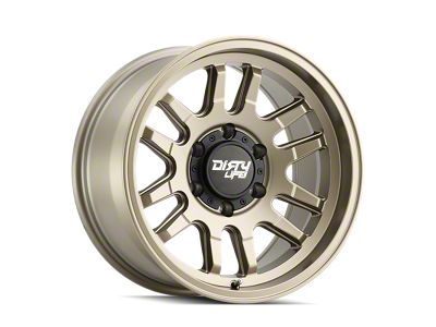 Dirty Life Canyon Satin Gold Wheel; 17x9; -12mm Offset (20-24 Jeep Gladiator JT)