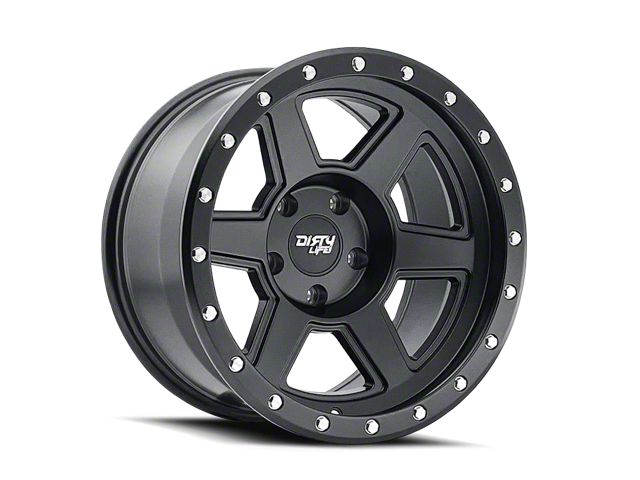 Dirty Life Compound Matte Black Wheel; 19x10 (20-24 Jeep Gladiator JT)