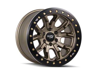 Dirty Life DT-1 Satin Bronze Wheel; 17x9; -38mm Offset (20-24 Jeep Gladiator JT)