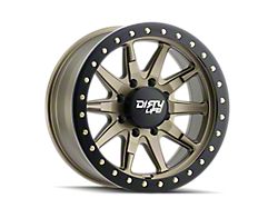 Dirty Life DT-2 Satin Gold Wheel; 17x9; -12mm Offset (20-24 Jeep Gladiator JT)