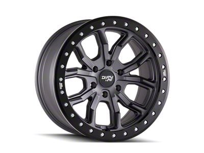 Dirty Life DT-2 Satin Gunmetal Wheel; 17x9; -12mm Offset (20-24 Jeep Gladiator JT)