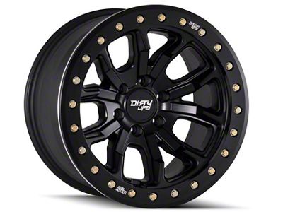 Dirty Life DT-1 Matte Black Wheel; 17x9; -38mm Offset (05-10 Jeep Grand Cherokee WK, Excluding SRT8)