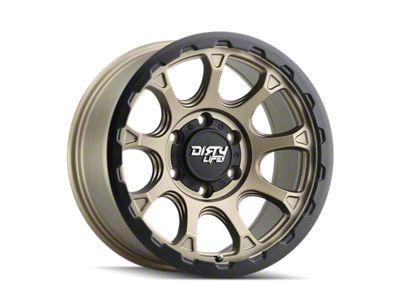 Dirty Life Drifter Matte Gold Wheel; 17x8.5; -6mm Offset (18-24 Jeep Wrangler JL)