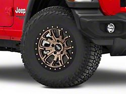 Dirty Life DT-1 Matte Gold Wheel; 17x9; -12mm Offset (18-24 Jeep Wrangler JL)