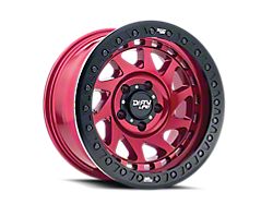 Dirty Life Enigma Race Gloss Crimson Candy Red Wheel; 17x9; -12mm Offset (18-24 Jeep Wrangler JL)