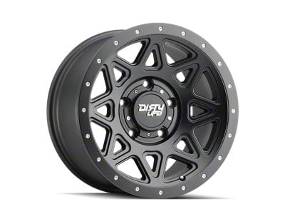 Dirty Life Theory Satin Black Wheel; 16x8; 0mm Offset (97-06 Jeep Wrangler TJ)