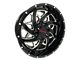 Disaster Offroad D94 Gloss Black Milled 6-Lug Wheel; 20x10; -12mm Offset (04-15 Titan)