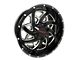 Disaster Offroad D94 Gloss Black Milled 6-Lug Wheel; 20x10; -12mm Offset (04-15 Titan)