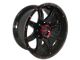 Disaster Offroad D02 Gloss Black with Candy Red Milled 6-Lug Wheel; 20x10; -12mm Offset (05-15 Tacoma)