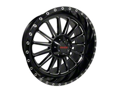 Disaster Offroad D96 Gloss Black Milled 6-Lug Wheel; 20x10; -12mm Offset (05-15 Tacoma)