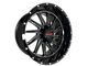 Disaster Offroad D01 Gloss Black Milled 6-Lug Wheel; 20x10; -12mm Offset (10-24 4Runner)