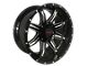 Disaster Offroad D02 Gloss Black Milled 6-Lug Wheel; 20x10; -12mm Offset (10-24 4Runner)