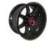 Disaster Offroad D02 Gloss Black with Candy Red Milled 6-Lug Wheel; 20x10; -12mm Offset (16-24 Titan XD)