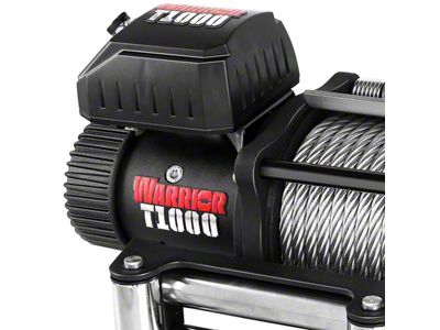 DK2 10,000 lb. Warrior T1000 Series Winch with Steel Cable (Universal; Some Adaptation May Be Required)