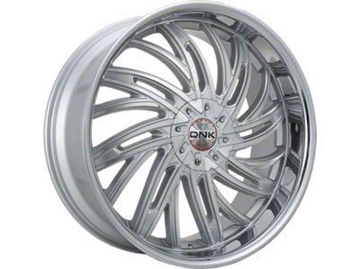 DNK Street 701 Brushed Face Silver with Stainless Lip 6-Lug Wheel; 24x10; 30mm Offset (04-15 Titan)