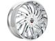 DNK Street 701 Chrome 6-Lug Wheel; 24x10; 30mm Offset (05-15 Tacoma)