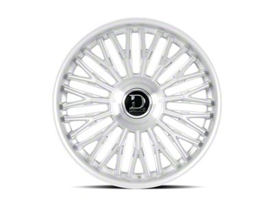 Dolce Luxury Lusso Glossy Silver Brush Face Stainless Lip 6-Lug Wheel; 24x10; 35mm Offset (2024 Tacoma)