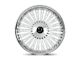 Dolce Luxury Razzo Glossy Silver Brush Face Stainless Lip 6-Lug Wheel; 24x10; 35mm Offset (2024 Tacoma)