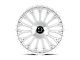 Dolce Luxury Roma Glossy Silver Brush Face 6-Lug Wheel; 22x9.5; 18mm Offset (2024 Tacoma)