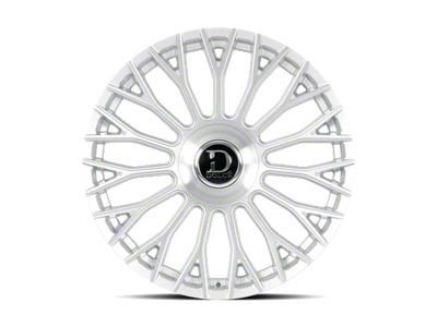 Dolce Luxury Roma Glossy Silver Brush Face 6-Lug Wheel; 22x9.5; 35mm Offset (2024 Tacoma)