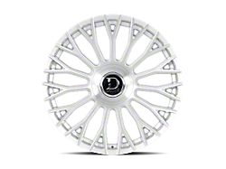 Dolce Luxury Roma Glossy Silver Brush Face 6-Lug Wheel; 24x10; 25mm Offset (2024 Tacoma)