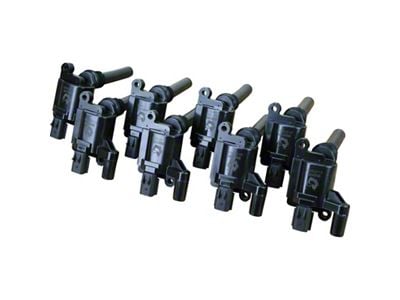 Dragon Fire Performance Ignition Coil Packs; Black (2005 5.7L HEMI Jeep Grand Cherokee WK)