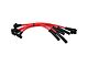 Dragon Fire Performance Spark Plug Wires; Red (76-78 3.8L Jeep CJ7; 76-86 4.2L Jeep CJ7)