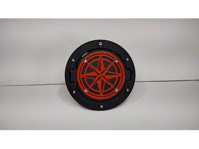 Drop Zone Off Road Compass Fuel Door; Orange (07-18 Jeep Wrangler JK)