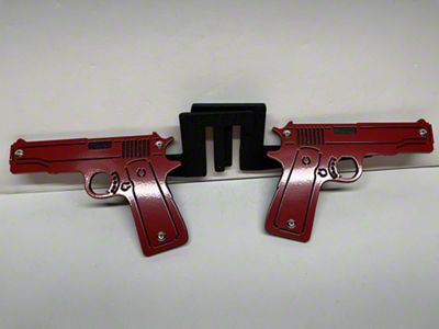 Drop Zone Off Road Pistol Foot Pegs; Red (07-25 Jeep Wrangler JK & JL)