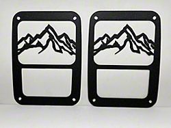 Drop Zone Off Road Tail Light Guards; Mountain Range (07-18 Jeep Wrangler JK)