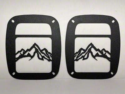 Drop Zone Off Road Tail Light Guards; Mountain Range (97-06 Jeep Wrangler TJ)