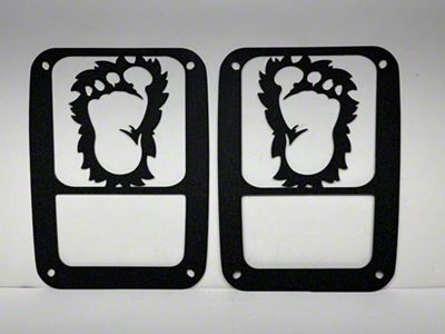 Drop Zone Off Road Tail Light Guards; Sasquatch feet (07-18 Jeep Wrangler JK)