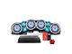 DS18 Complete RGB Loaded Sound Bar Package with Metal Grille Marine Speakers; Black Sound Bar with White Speakers (20-23 Jeep Gladiator JT)