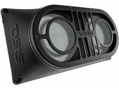 DS18 Tailgate Subwoofer Enclosure for Two 10-Inch Subwoofers; Black (97-24 Jeep Wrangler TJ, JK & JL)