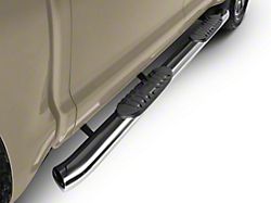 RedRock 5-Inch Oval Bent End Side Step Bars; Stainless Steel (07-21 Tundra CrewMax)