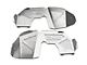 DV8 Offroad Front Aluminum Inner Fenders; Raw (20-24 Jeep Gladiator JT)